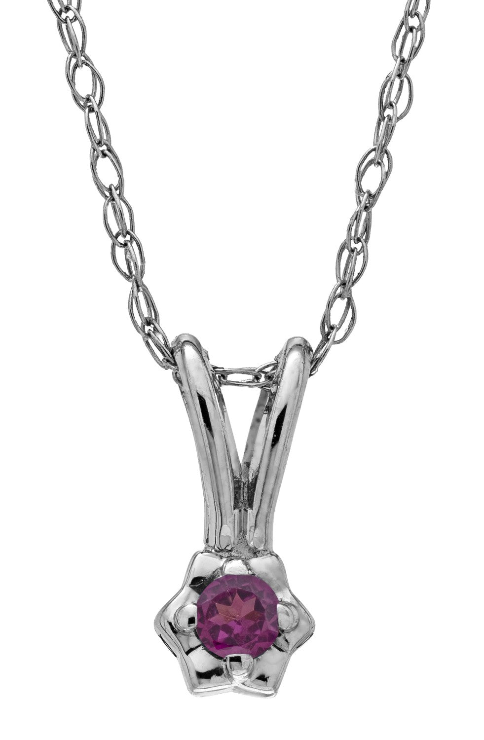 Sterling Silver Child's June Birthstone Pendant