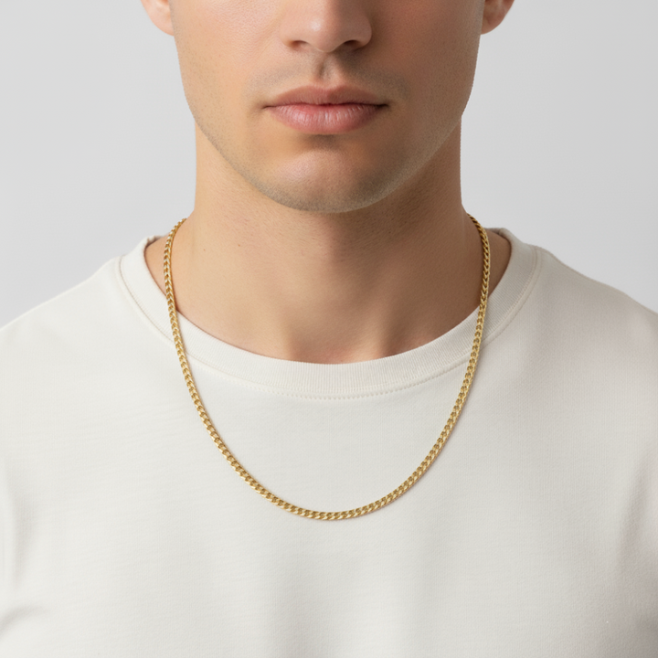 10k yellow gold 4.3mm semi sol