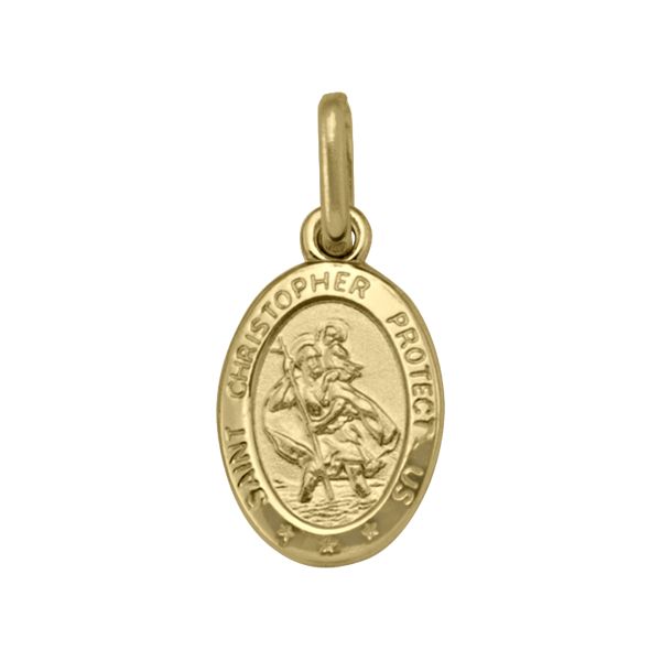 10 karat yellow gold St Christ