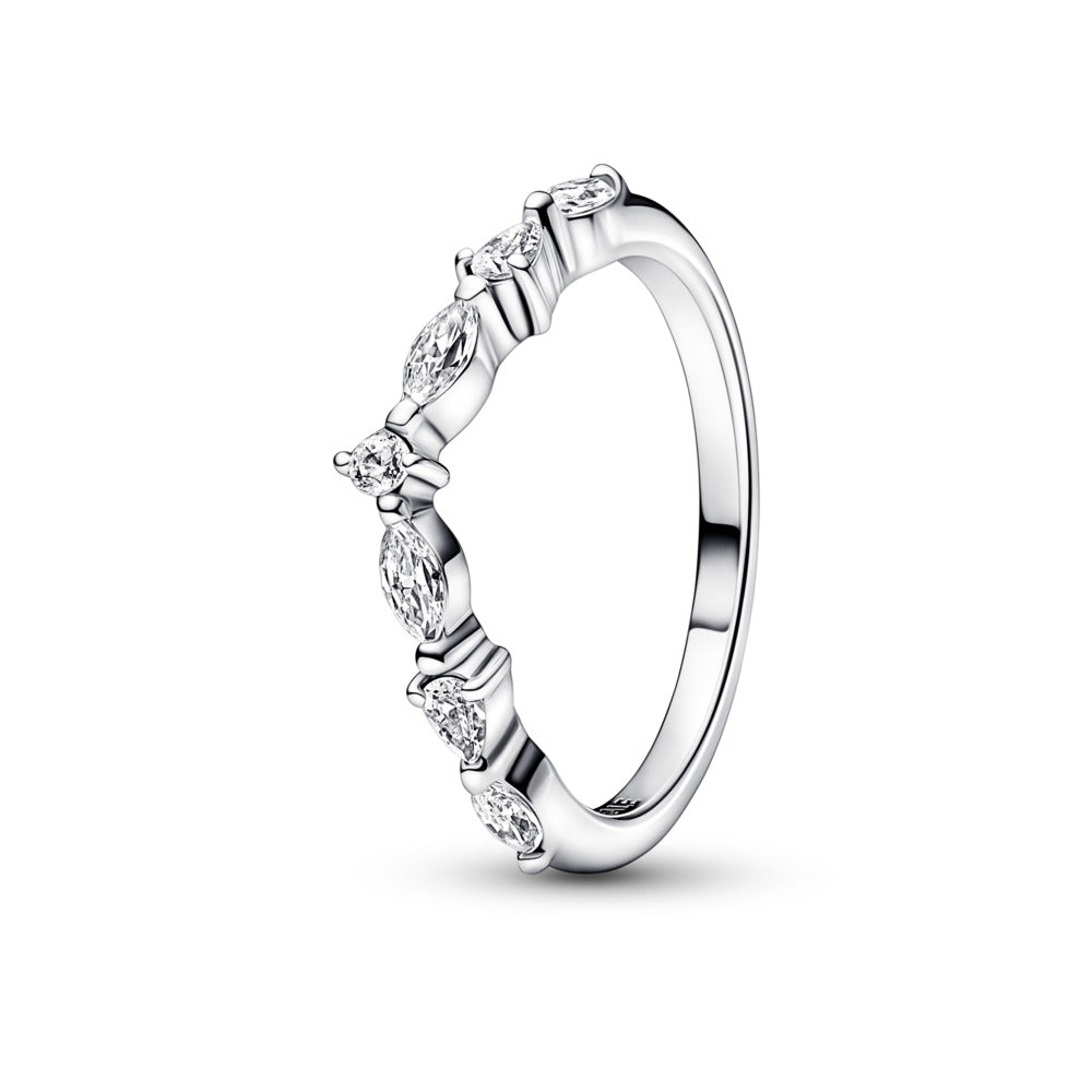 Pandora Timeless Wish Sparkling Alternating Ring, Size 7
