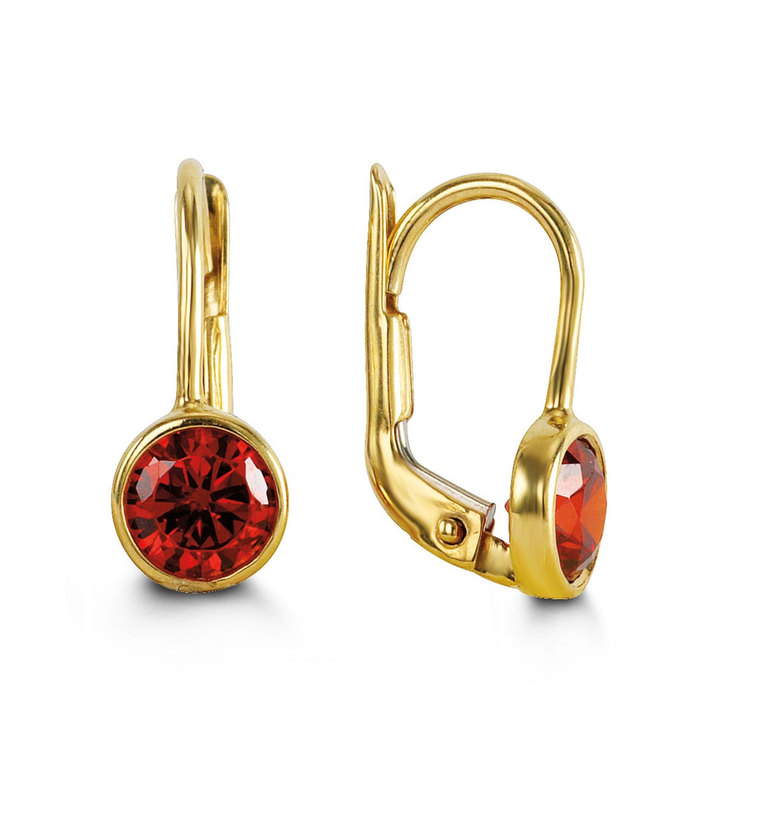 Bella 10K July Birthstone Earrings.