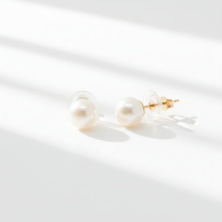 6MM Genuine Cultured Pearl, 14k
