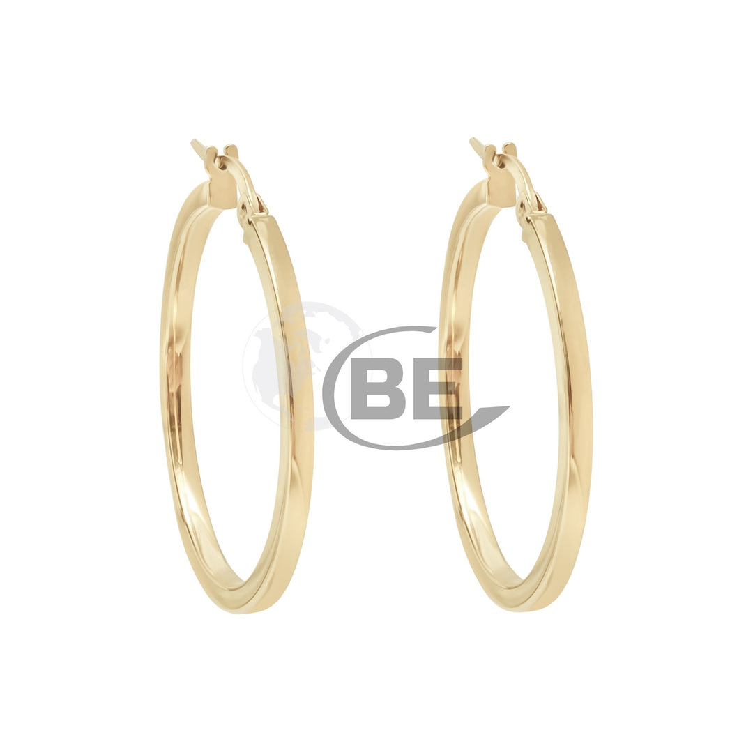 10K 20mm Hoop Earrings