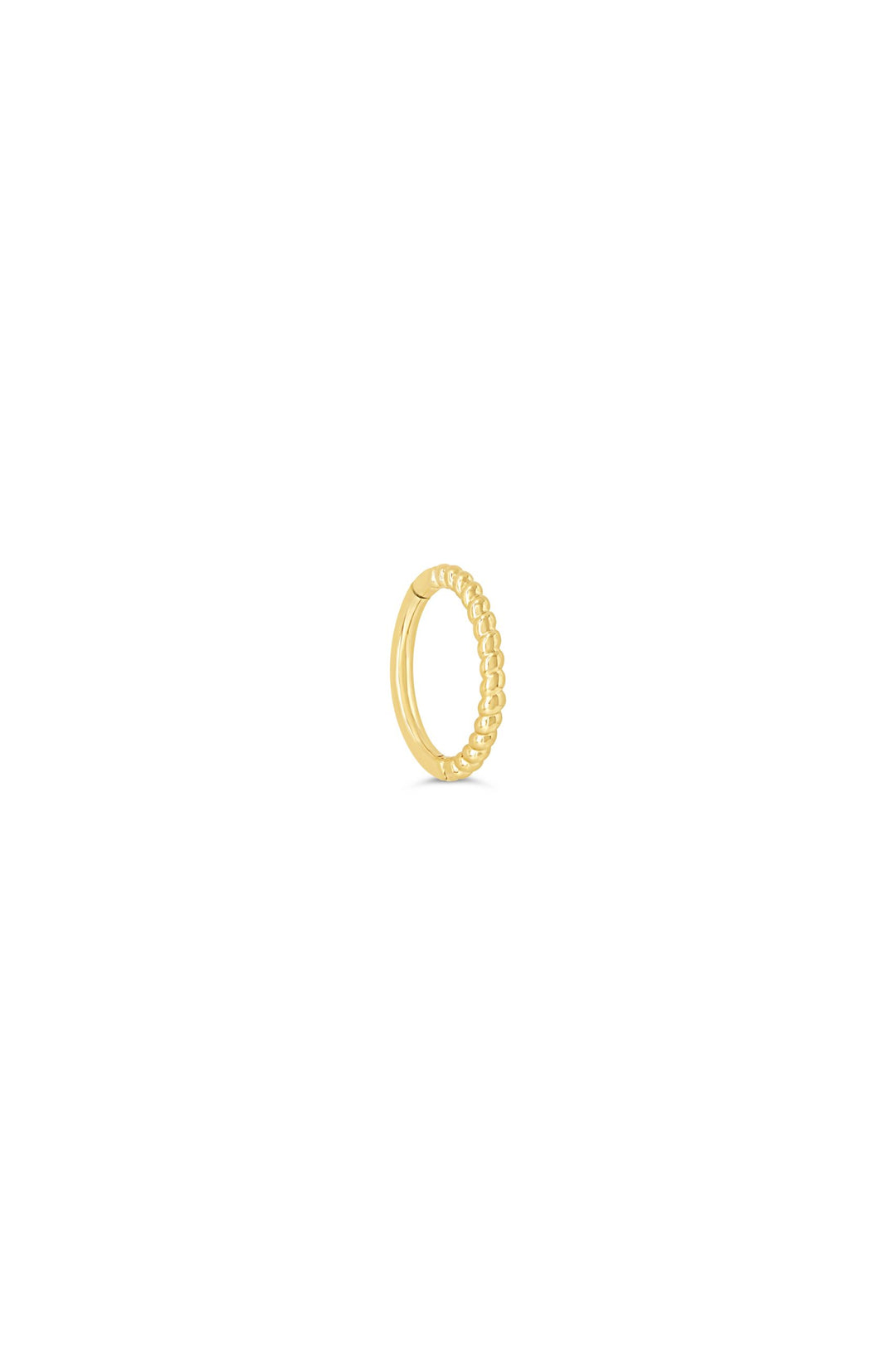 14K Twisted SINGLE Hugger Earring