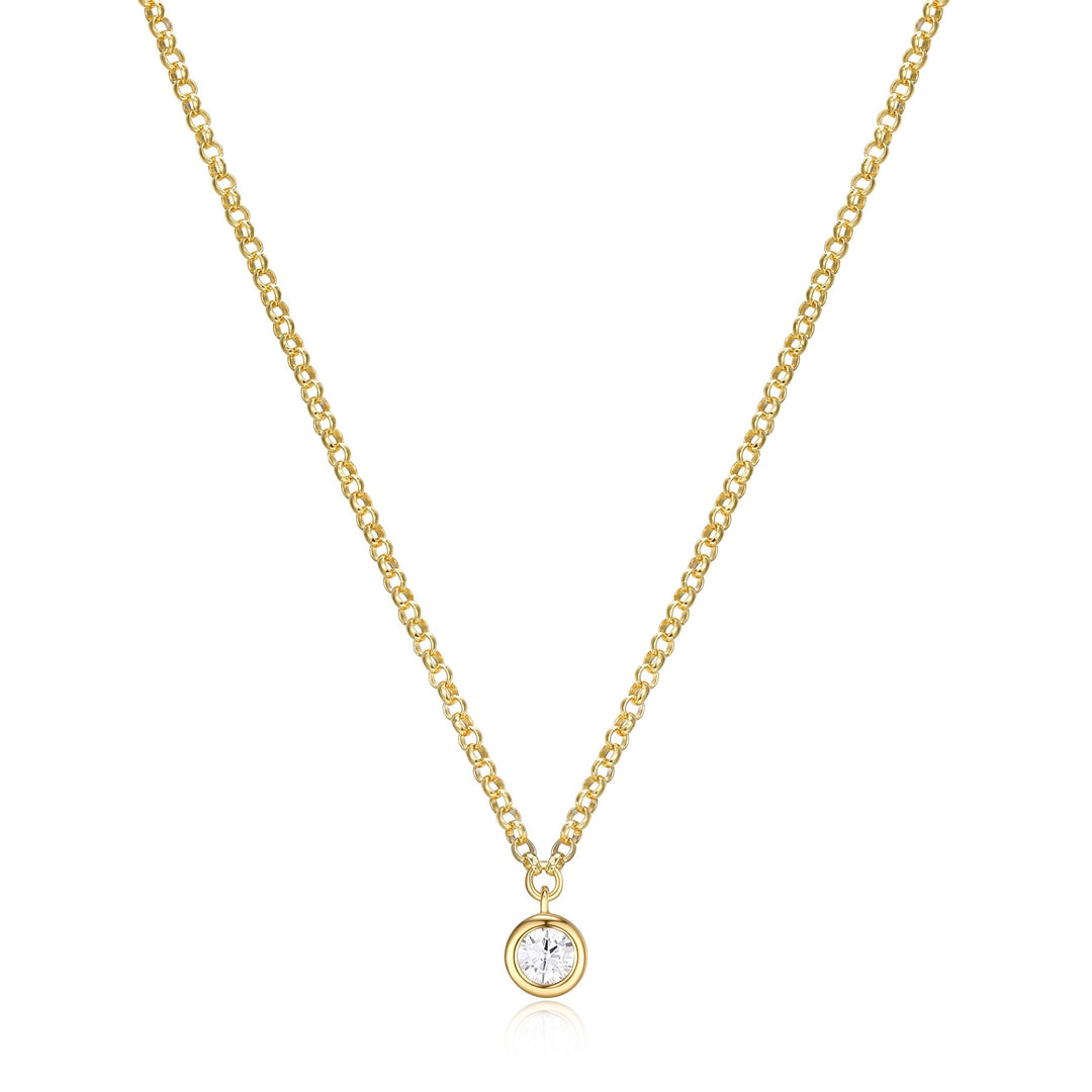 Reign 3.5mm Cubic Zirconia Pendant - 18"