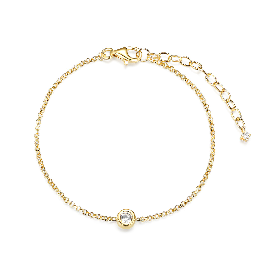 Sterling silver gold plated bracelet