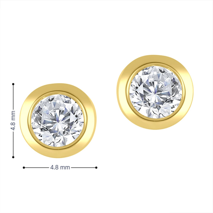 10k yellow gold stud earrings