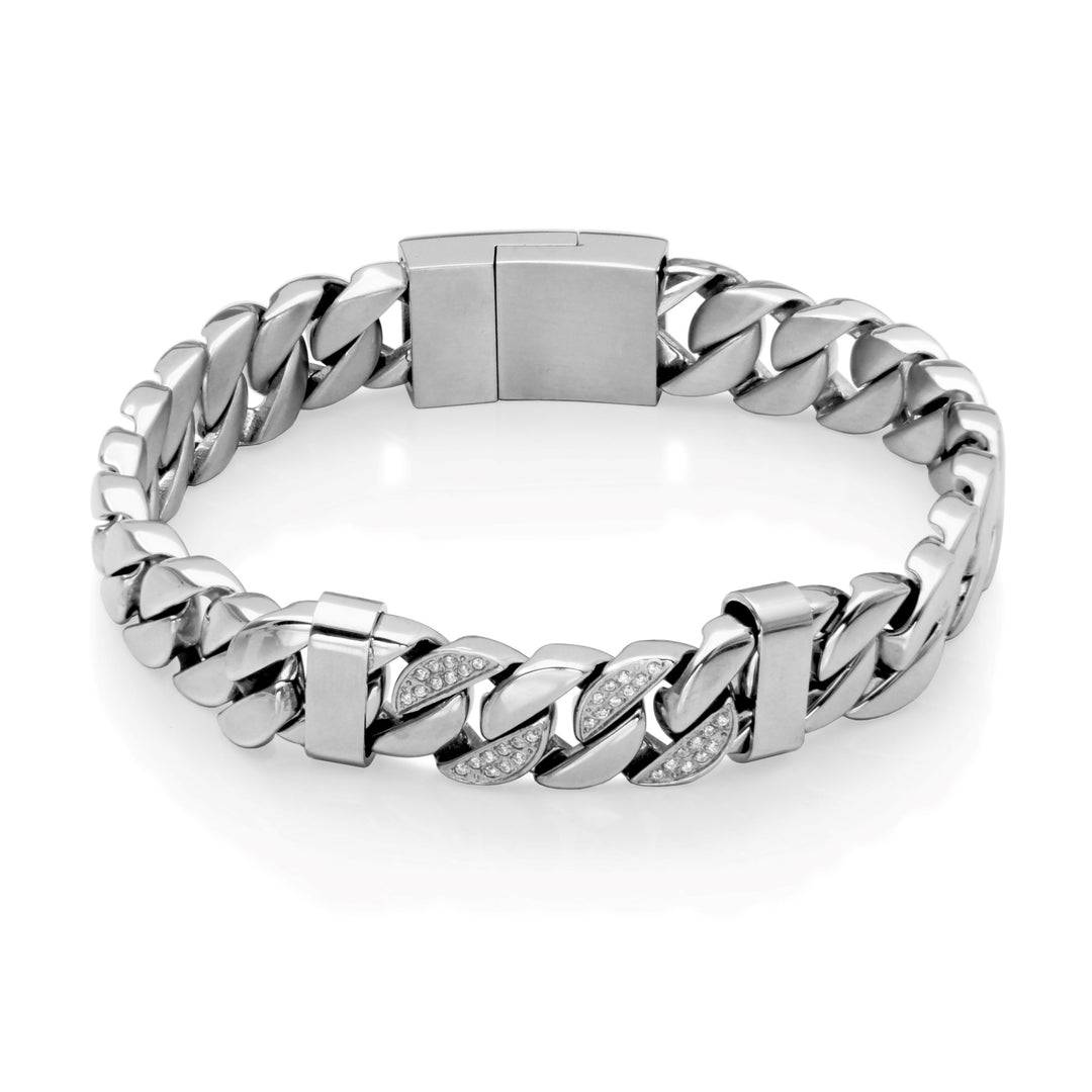 PAJ Canada Stainless Steel Fancy Link Bracelet, 8.5"