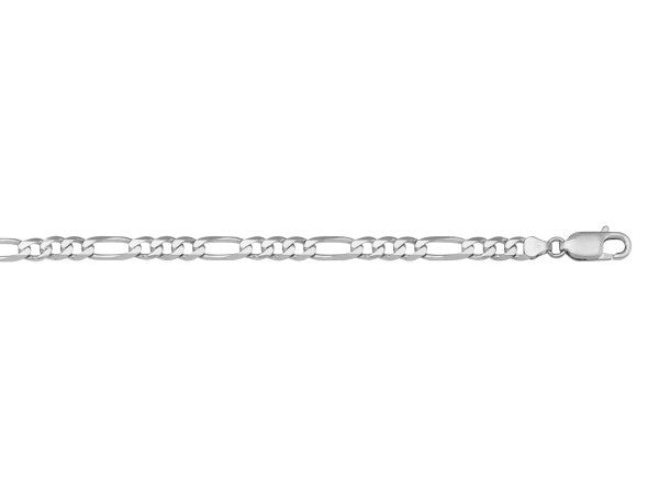 10K Figaro Link Bracelet, 8.5"