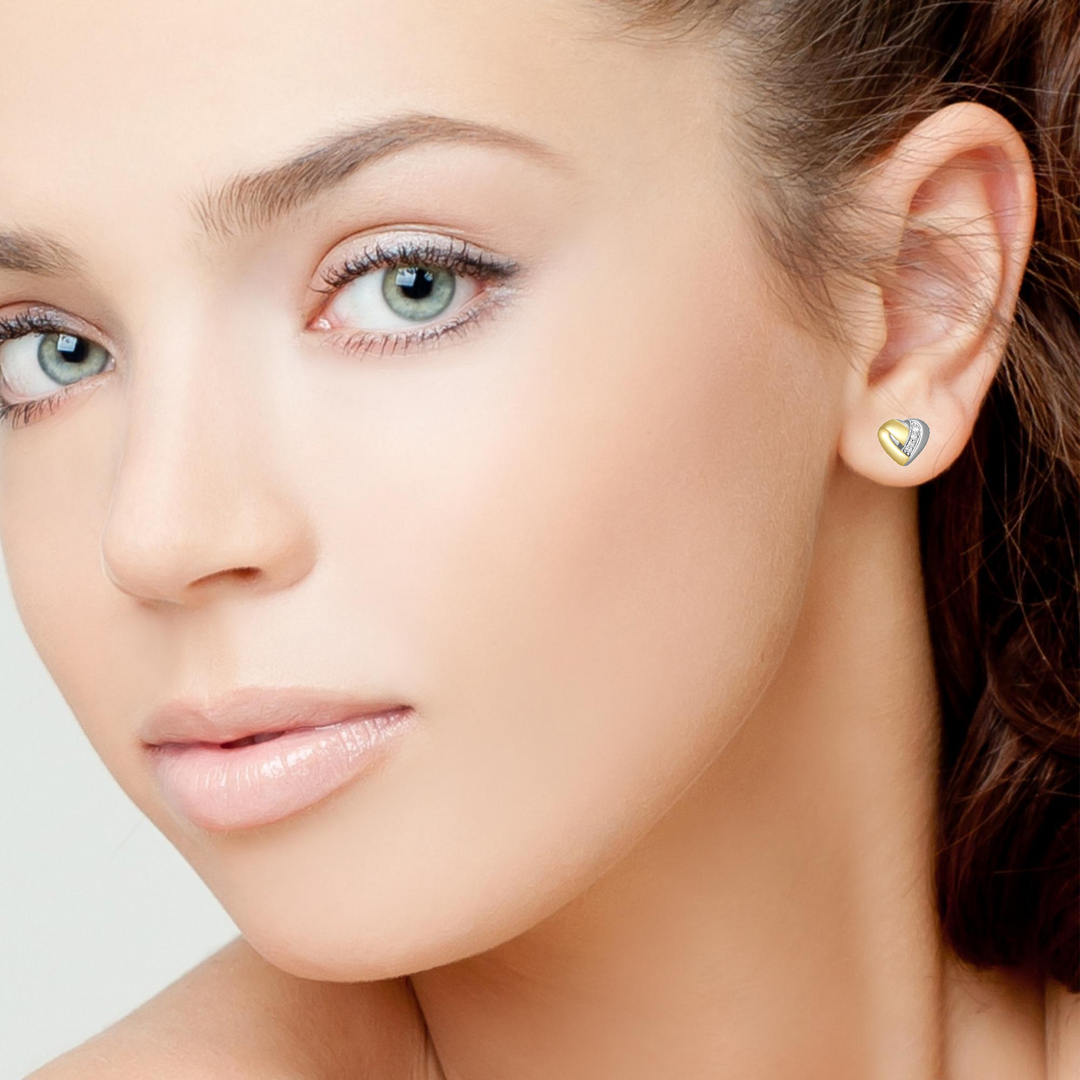 ELLE rhodium and gold-plated "