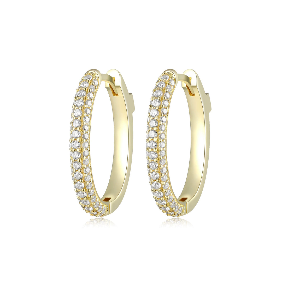 ELLE Hoop CZ Earrings