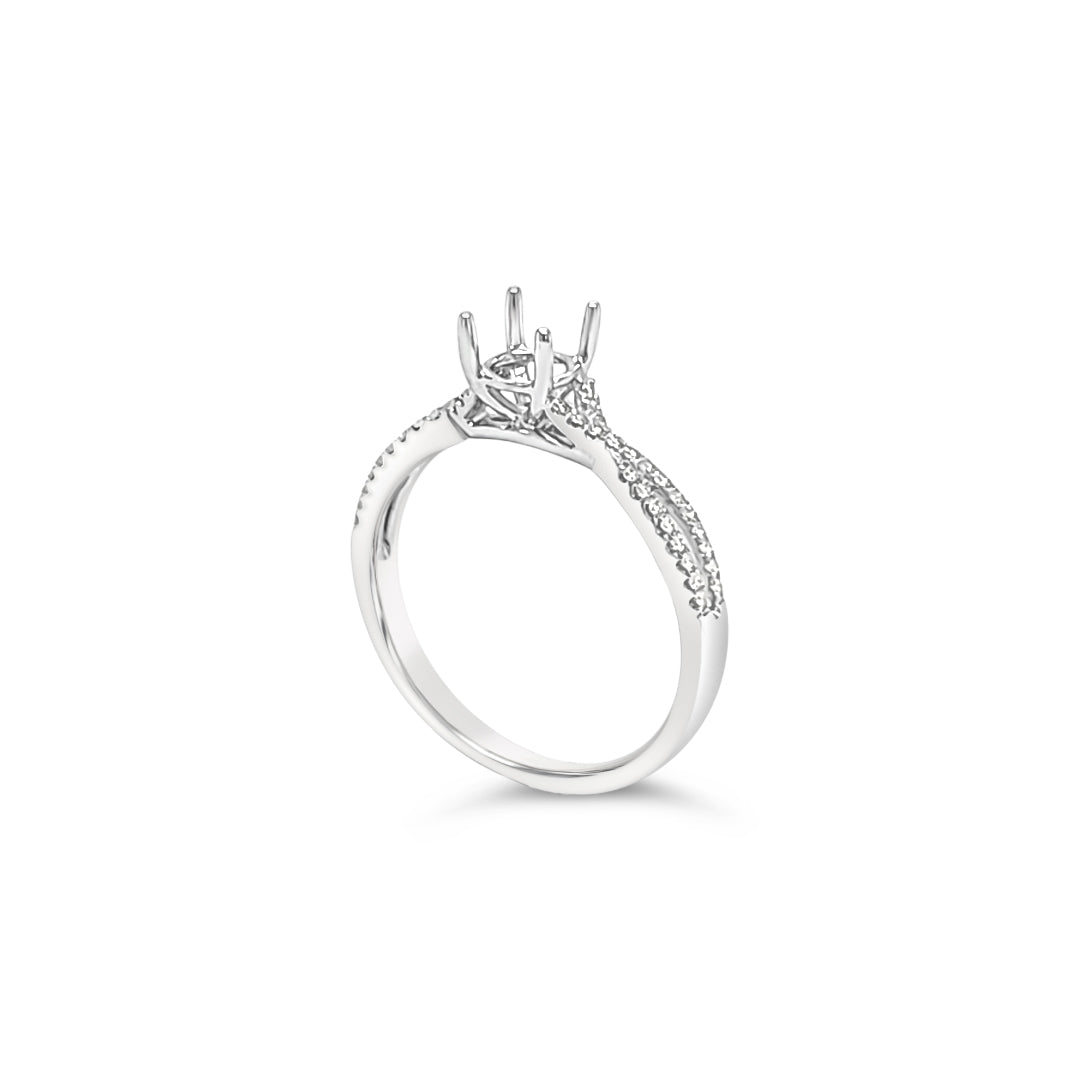 14K Semi-Mount Engagement Ring