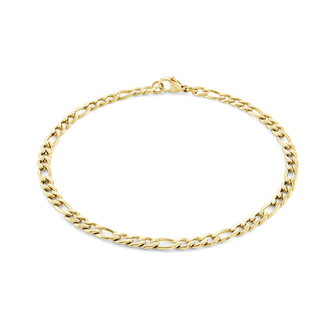 Steel Figaro Anklet- 9"