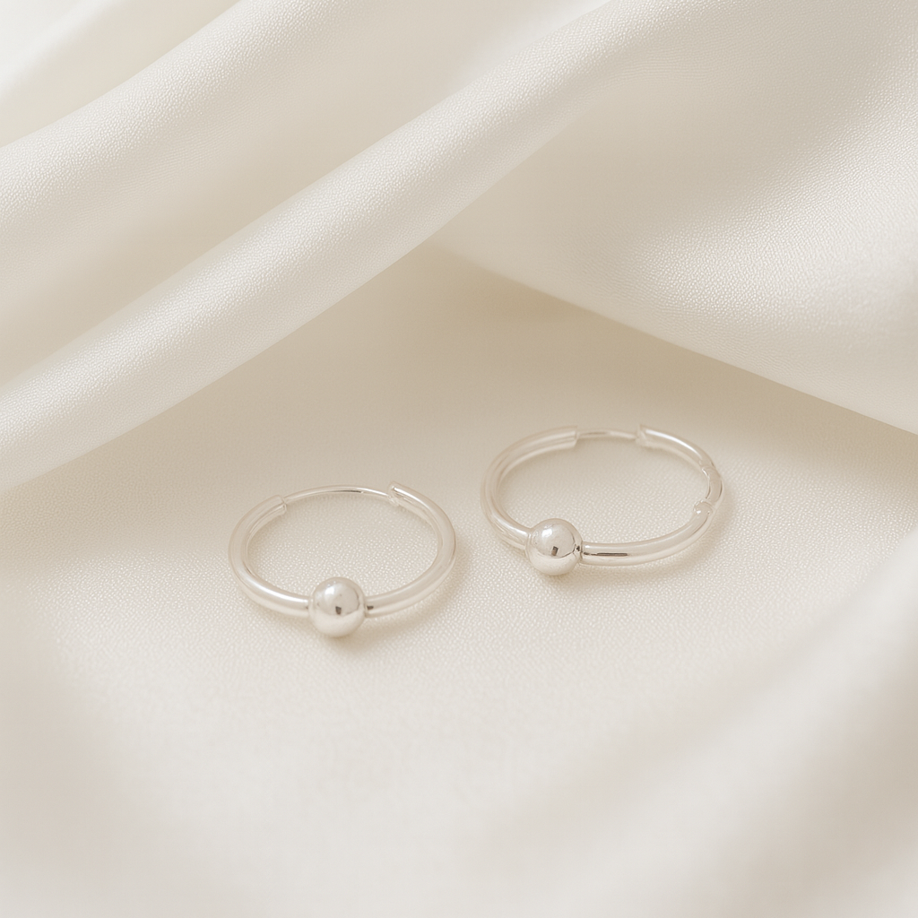 14MM Hinged Sleeper Hoop Earrings