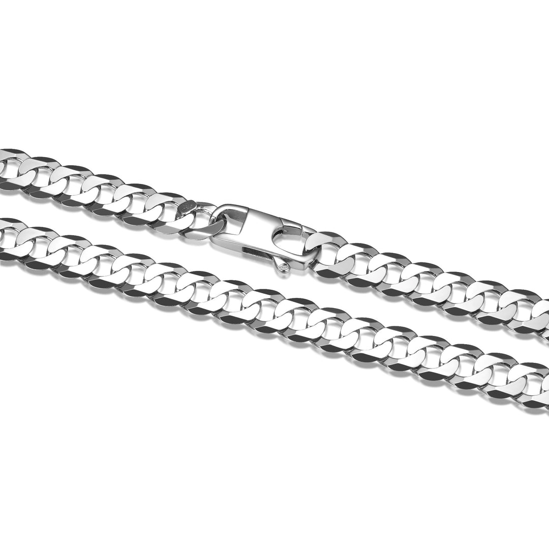 ETHOS Silver Flat Curb Chain