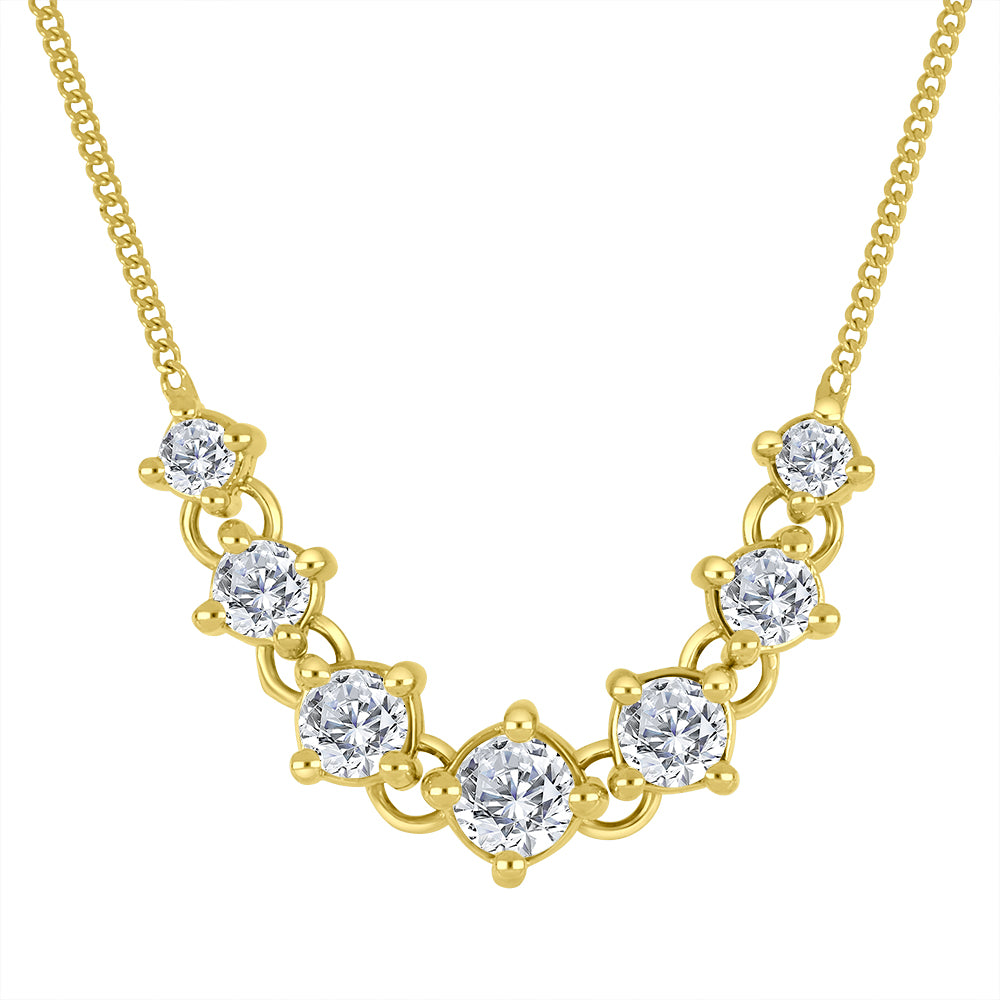 10k yellow gold necklace featu