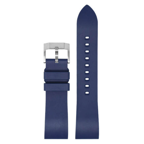 22mm blue rubber strap