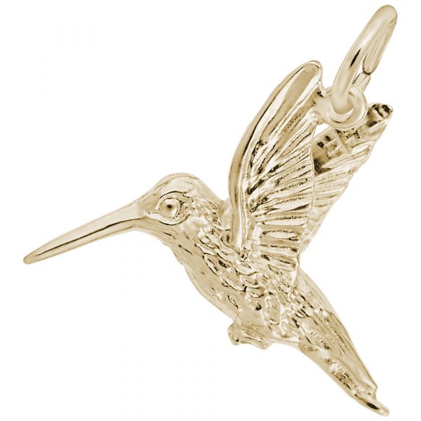 10K Hummingbird Pendant