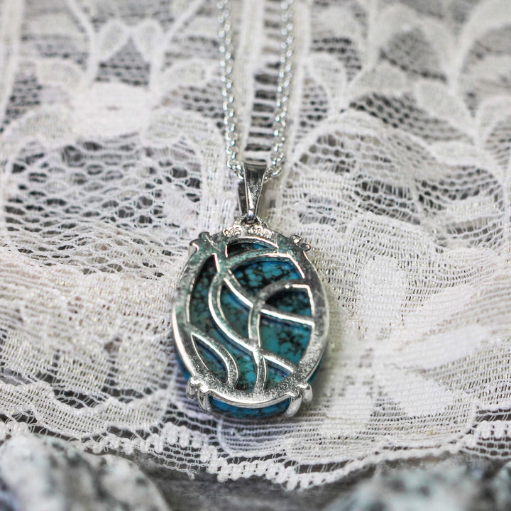 One of a Kind Turquoise Silver Pendant