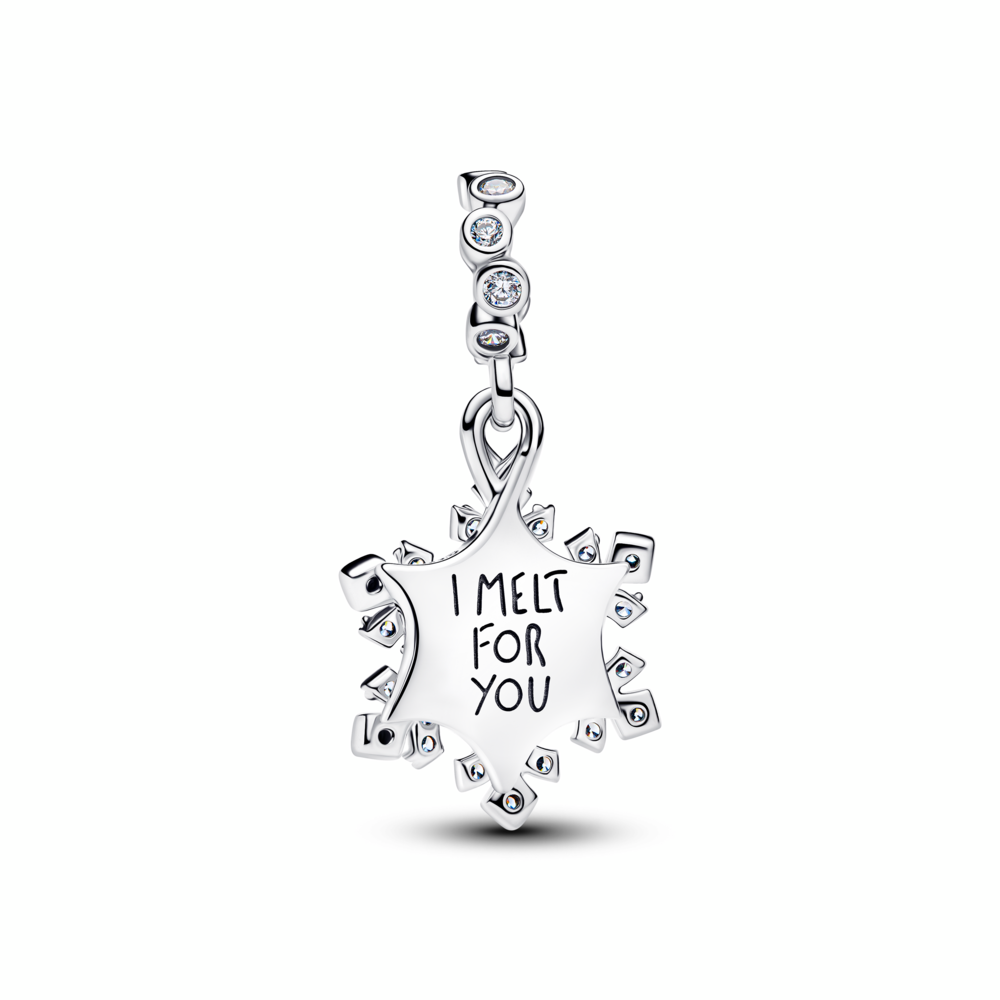 Pandora Opalescent Snowflake Double Dangle Charm