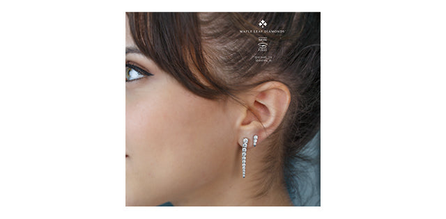 14K Icicle Diamond Earrings 0.32TDW
