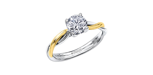 18K Eternal Flames Engagement Ring,