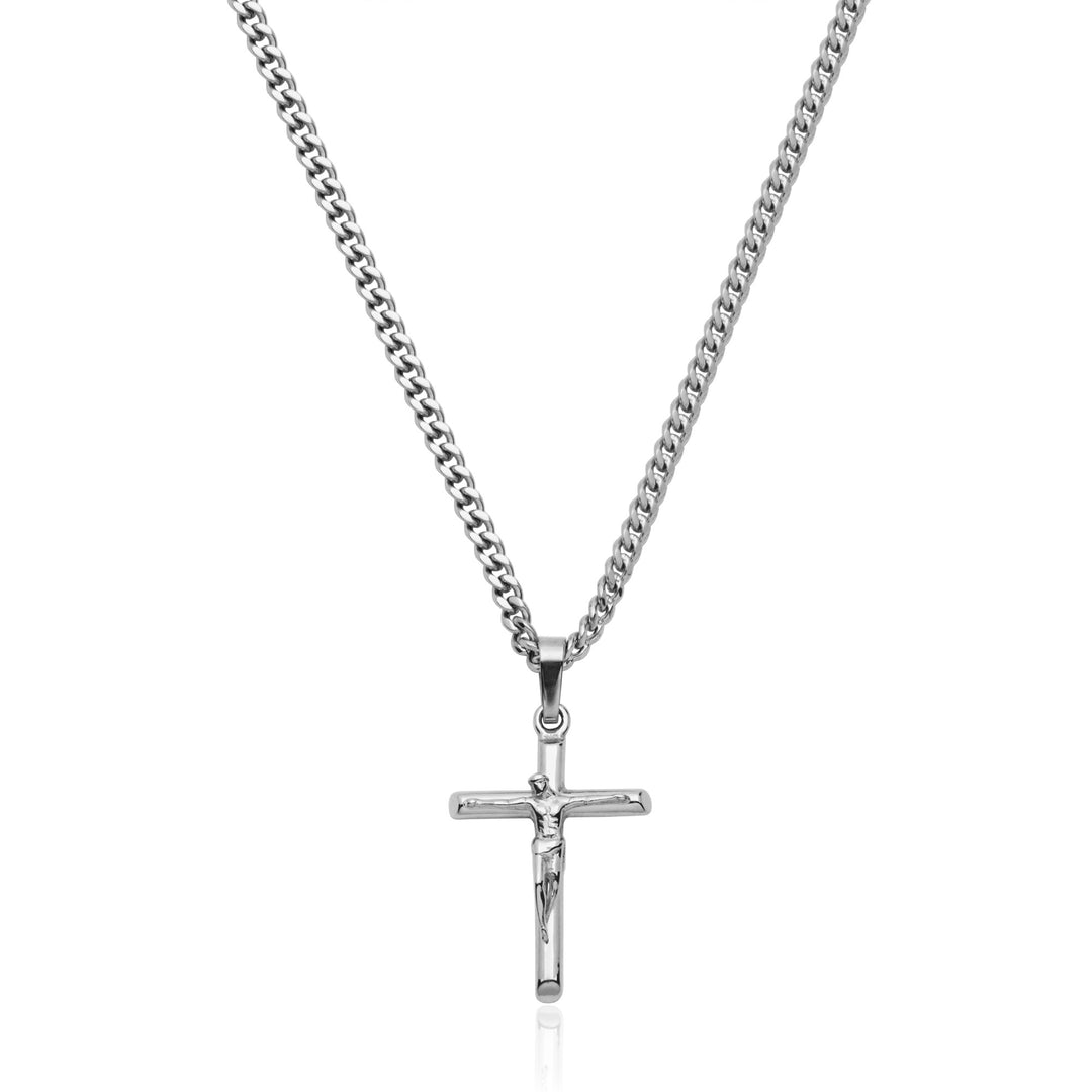 Steelx Crucifix Cross Pendant on a 22" Chain