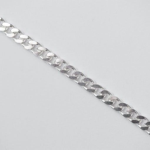 Sterling Silver Curb Link Bracelet, 9 "