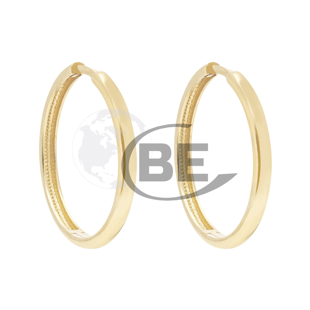 10K 20mm Huggie Earrings