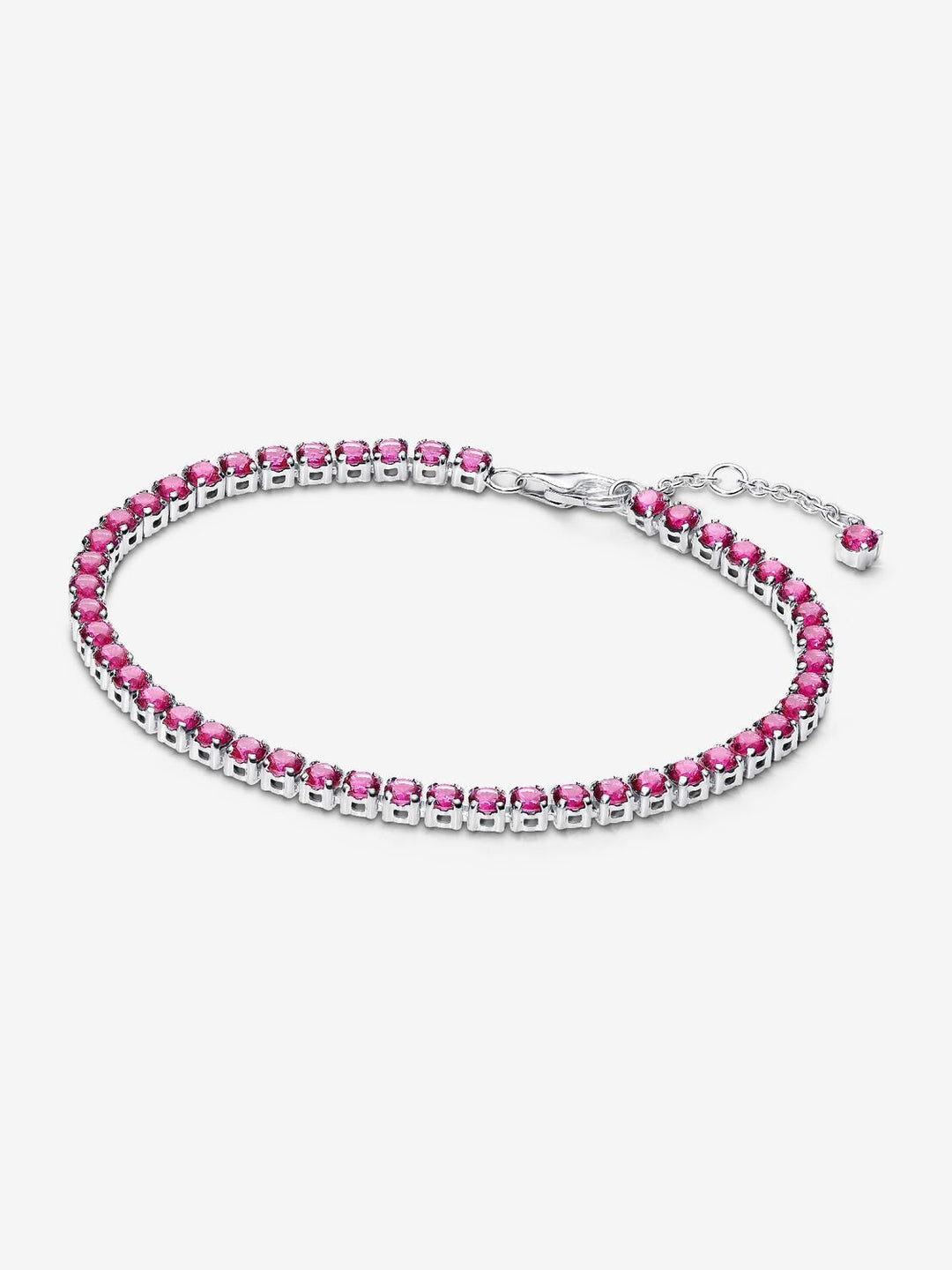 Pandora Sparkling Pink Tennis Bracelet, 7.1"