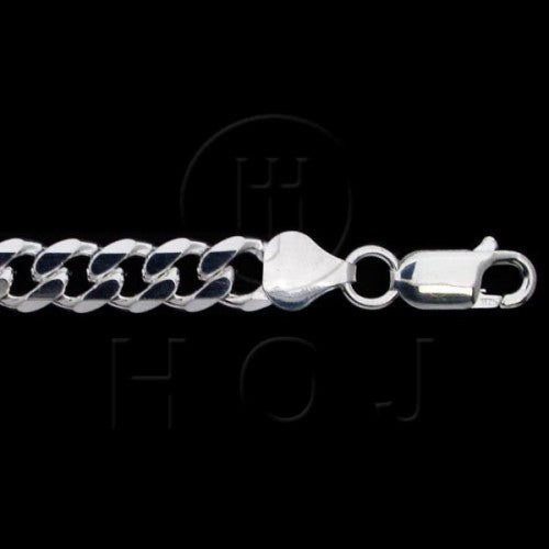 Silver Curb Link Chain, 24"