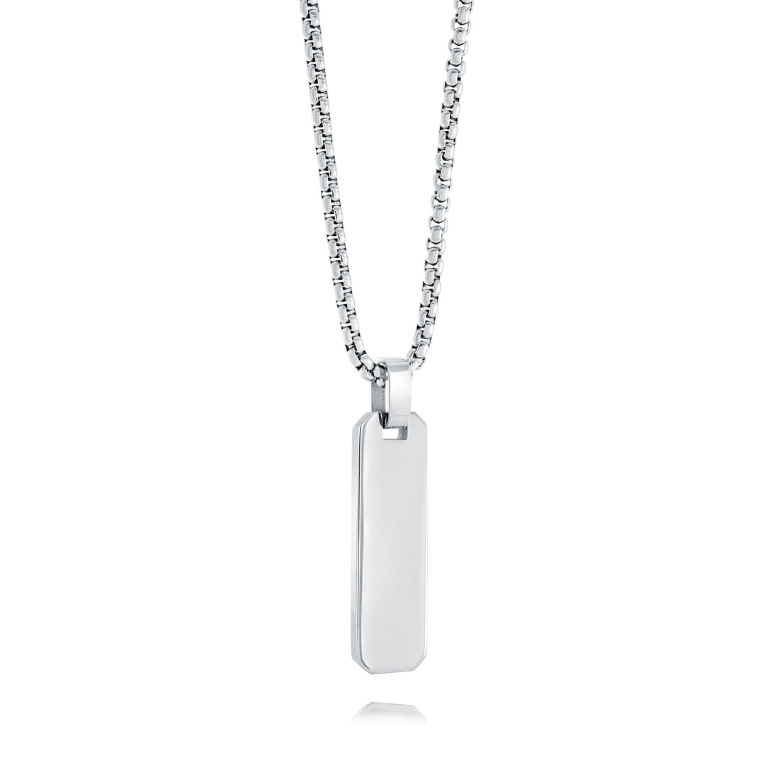 Italgem Steel Dog Tag Pendant
