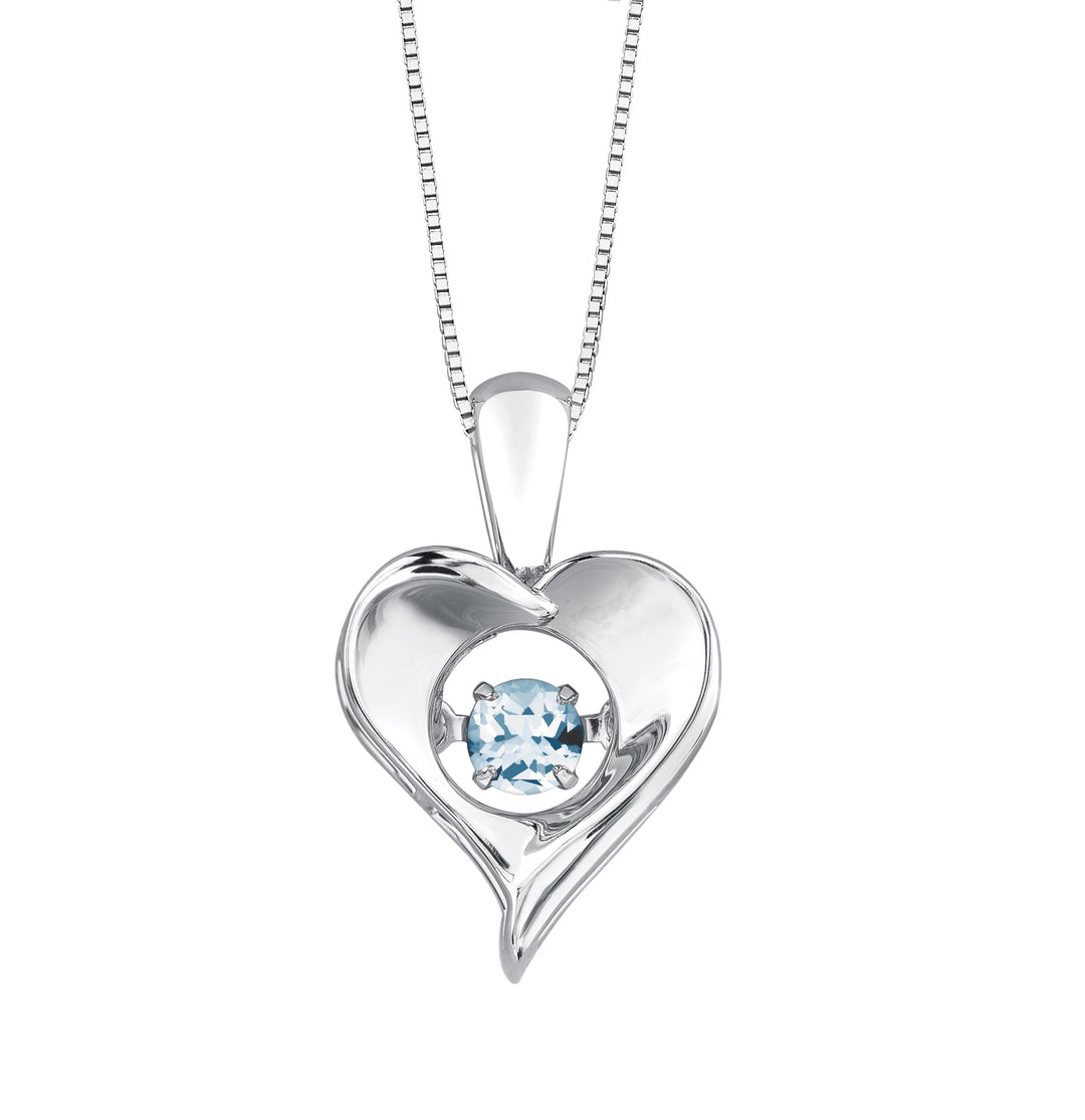 Pulse March Heart Pendant