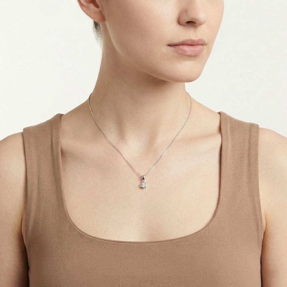 I Am Canadian 10KT 0.12CT Diamond Necklace, 18"