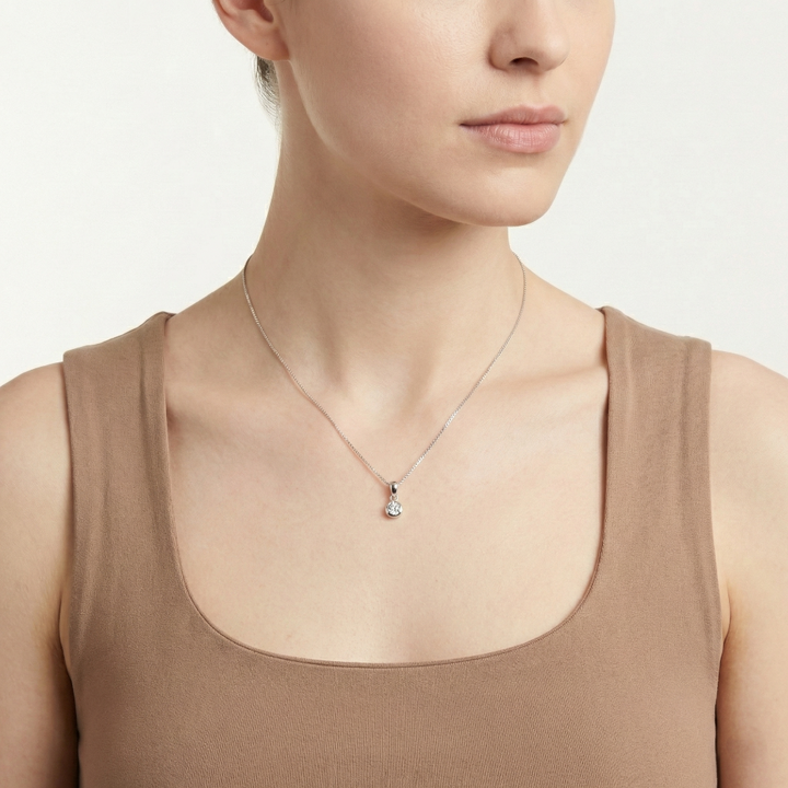 I Am Canadian 10KT 0.12CT Diamond Necklace, 18"