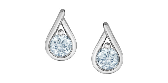 Lab-Grown Diamond Droplet Earrings, 0.25TDW
