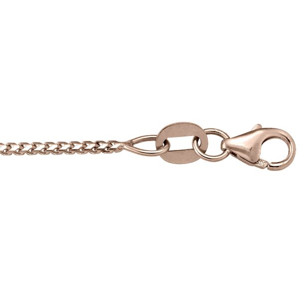 14k rose gold 1.00mm franco li
