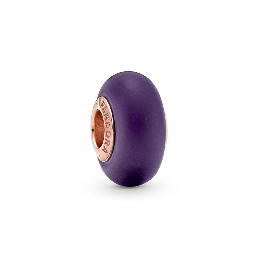 FINAL SALE - Pandora Matte Purple Murano Glass Charm