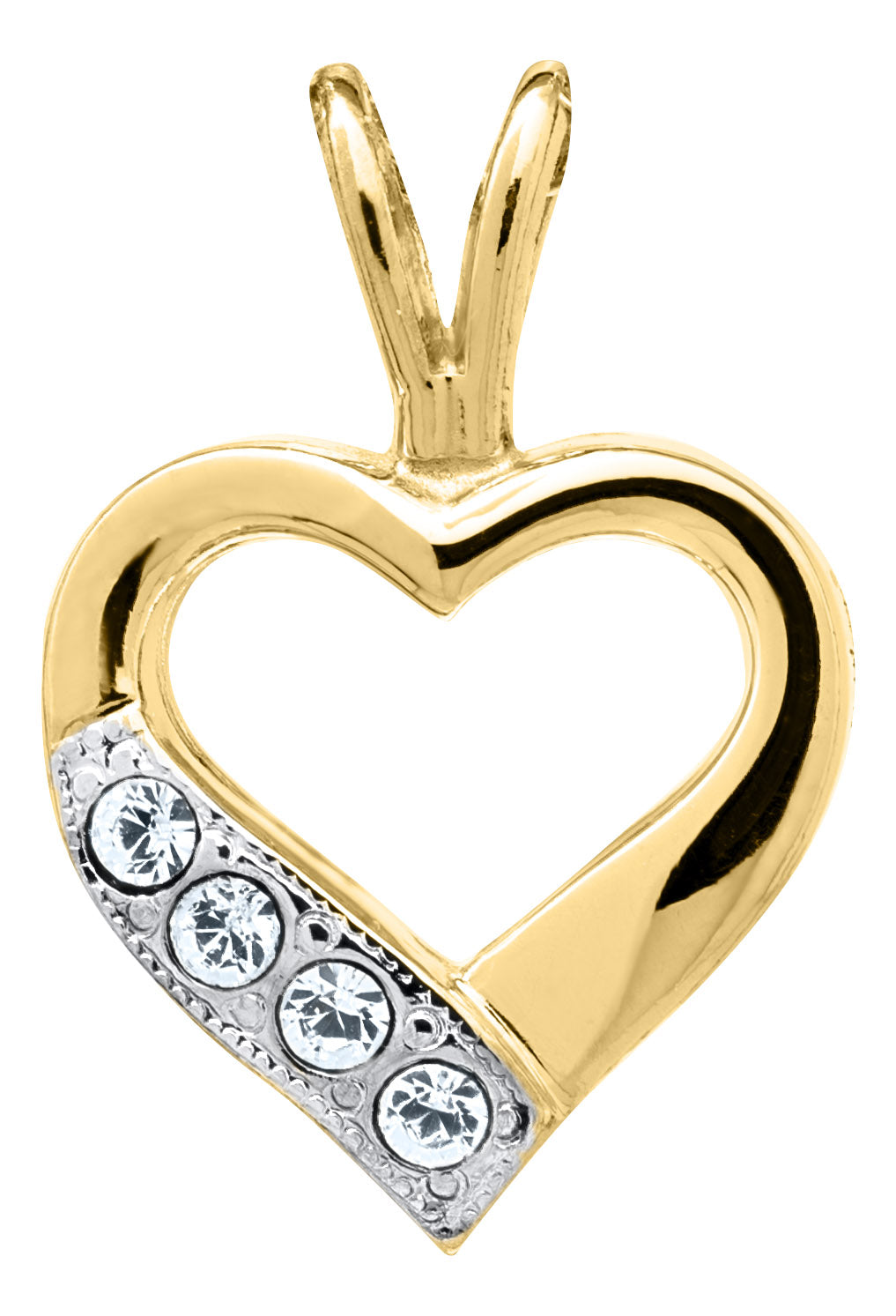 14K Gold Filled Child's Heart Pendant