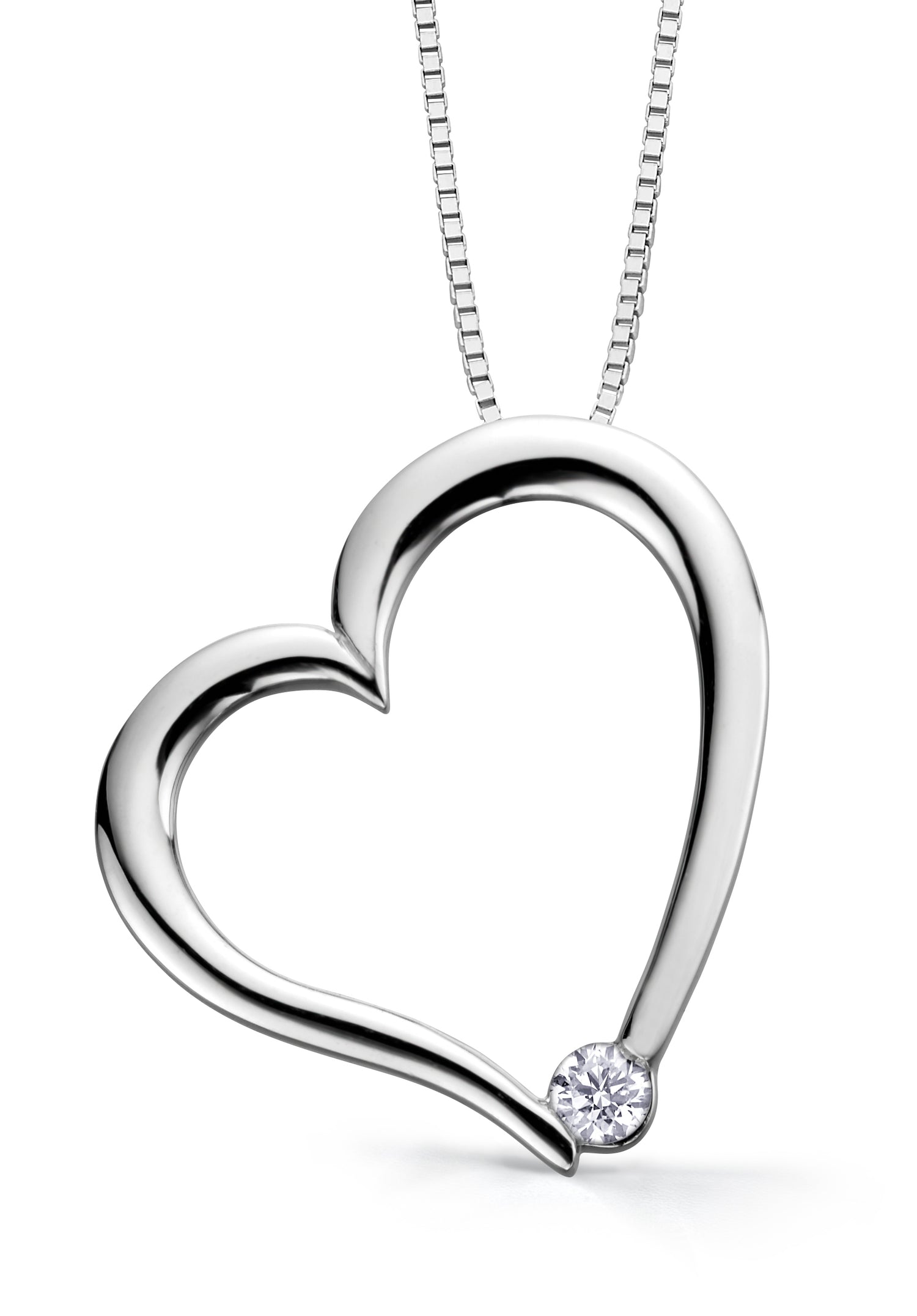 I Am Canadian 10K Offset Heart Pendant