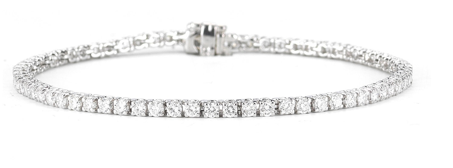 14K Diamond Tennis Bracelet, 3.02 TDW