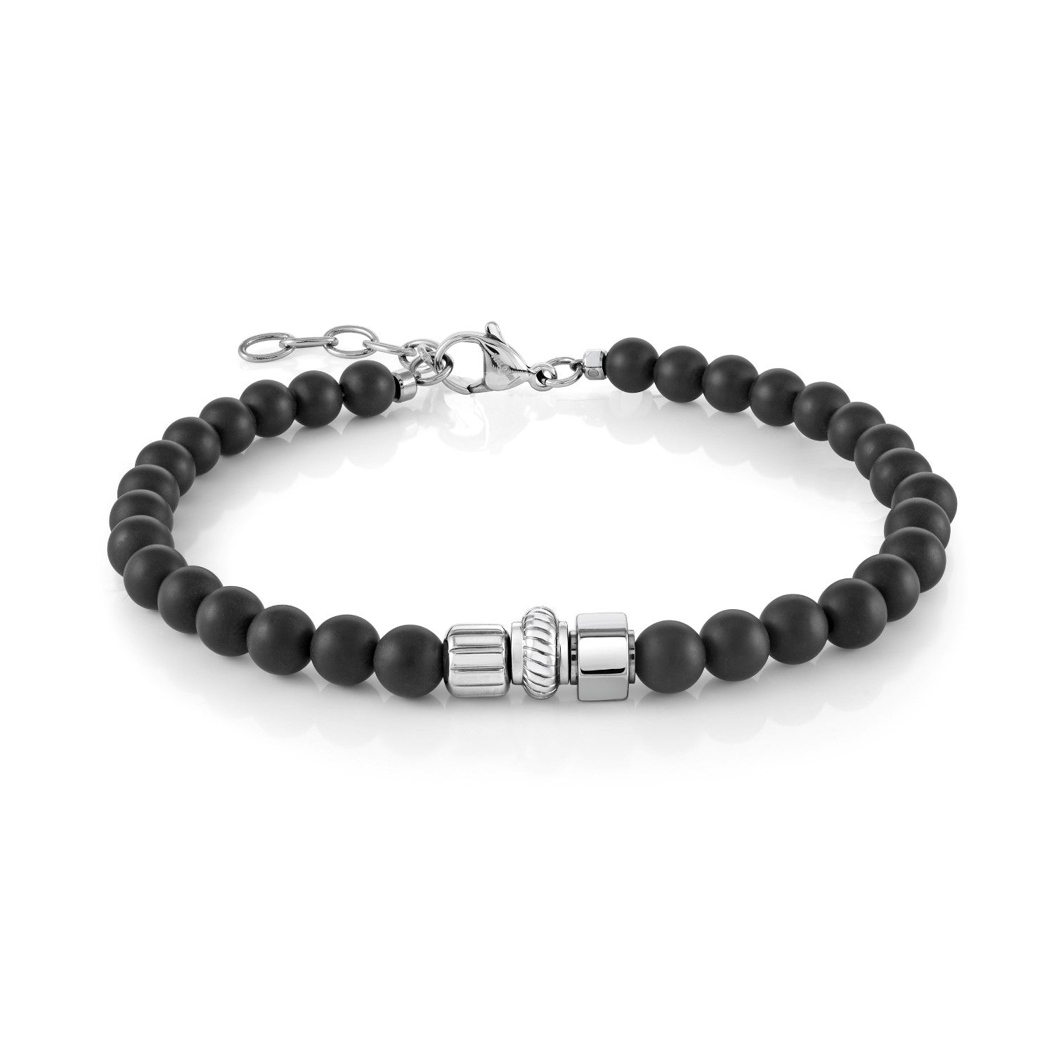 Italgem Steel Onyx Bracelet