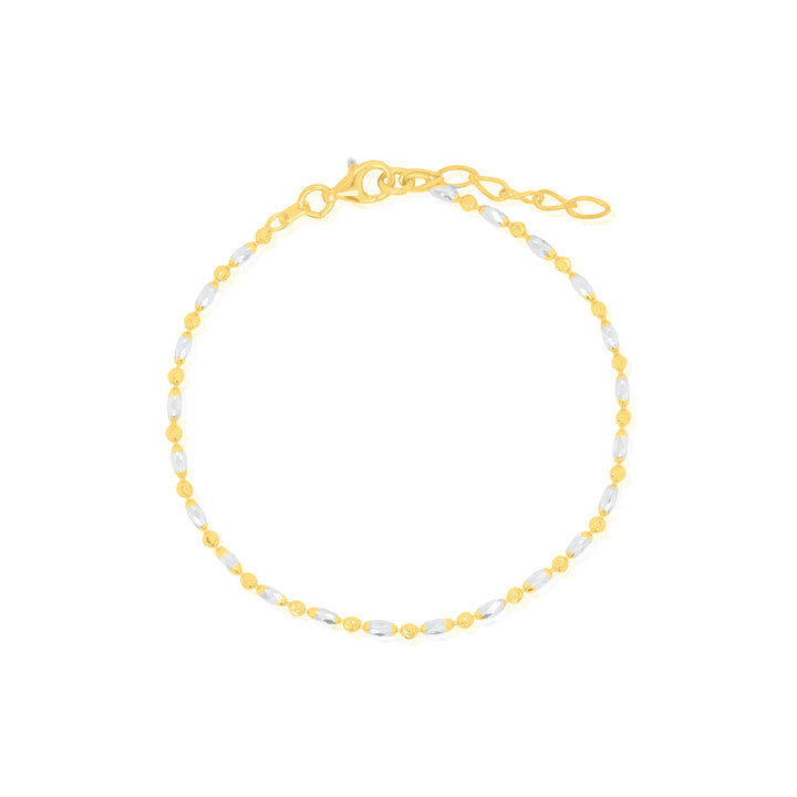 2MM Oval Beaded Bracelet