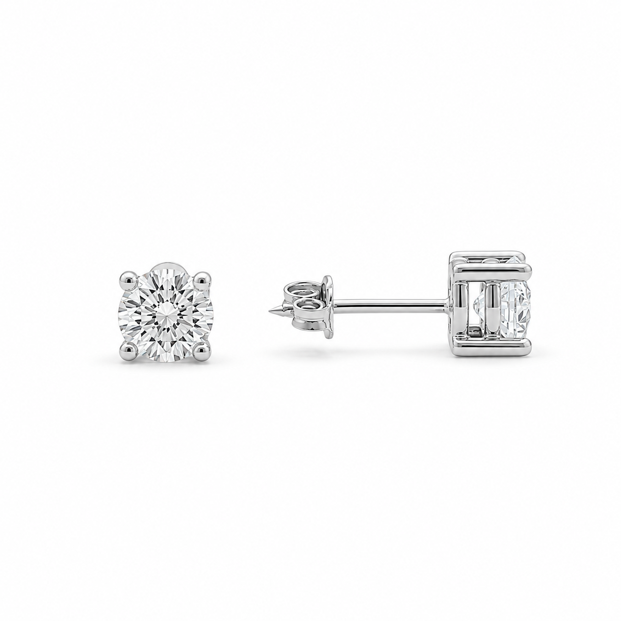 10K 6MM CZ Stud Earrings