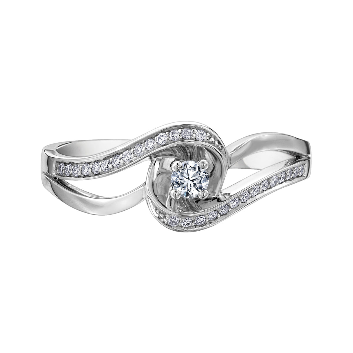 10k Multi-Stone Engagement Ring,