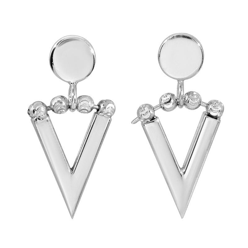Federic Duclos Ballad Silver Drop Earrings