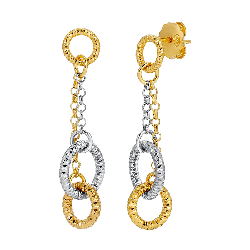 Frederic Duclos Two-Tone Dangle Earrings