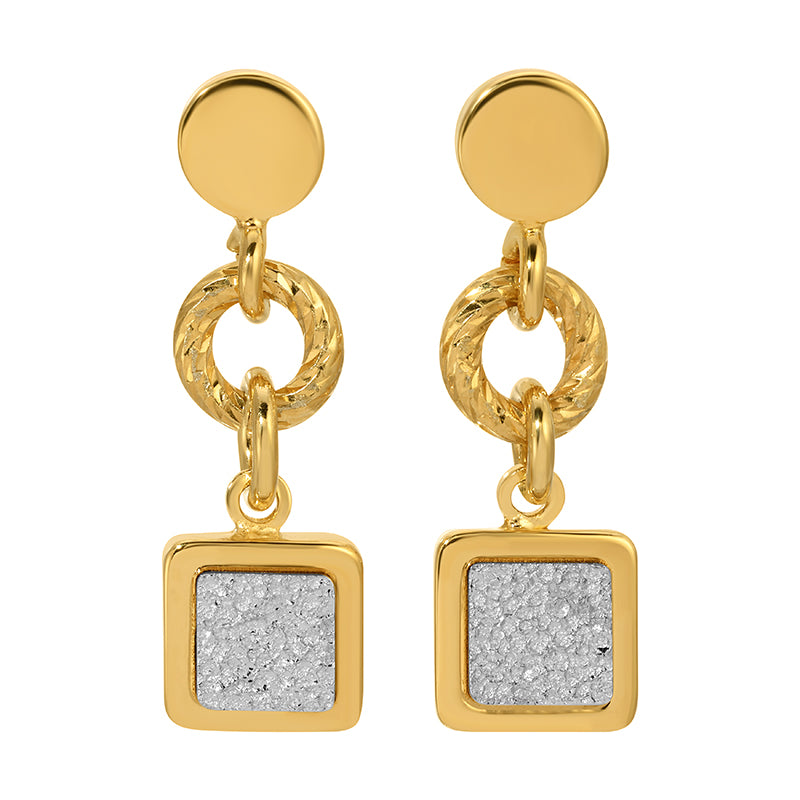 Frederic Duclos Gold-Plated Drop Earrings