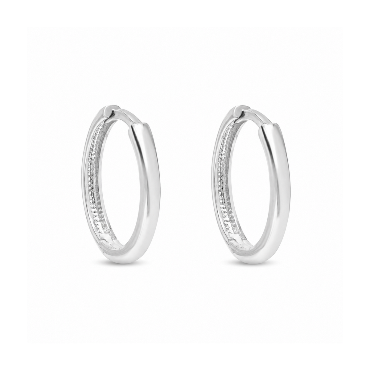 10k high polish white gold 12.