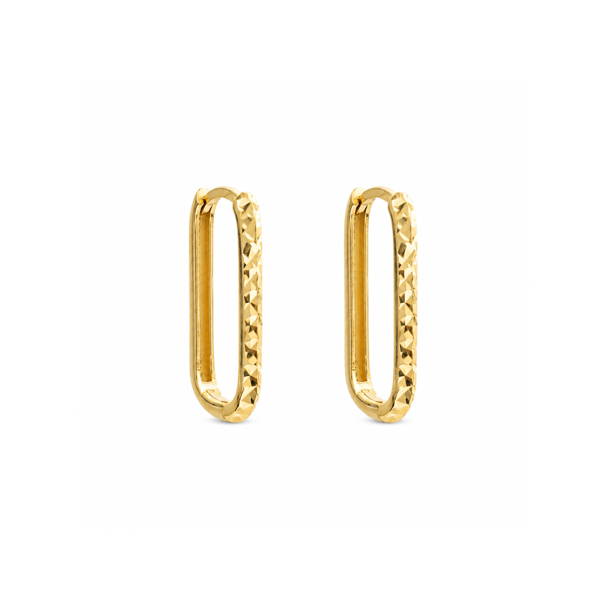 10k Yellow Gold Medium Hoop Earrings